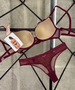 Alternative view of Ensemble 2 pièces H " Aubergine "