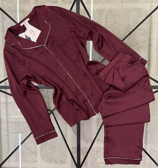 Pyjama boutonné H " Bordeaux "