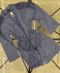 Alternative view of Nuisette peignoir "bleu "