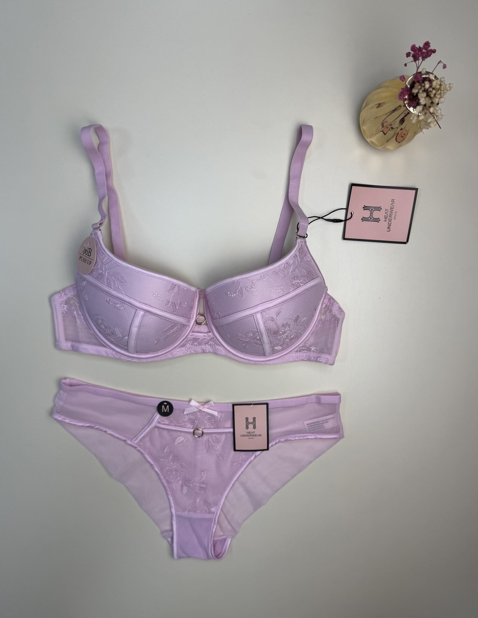 Ensemble 2 pcs H " rose " - Push up - – Image 3