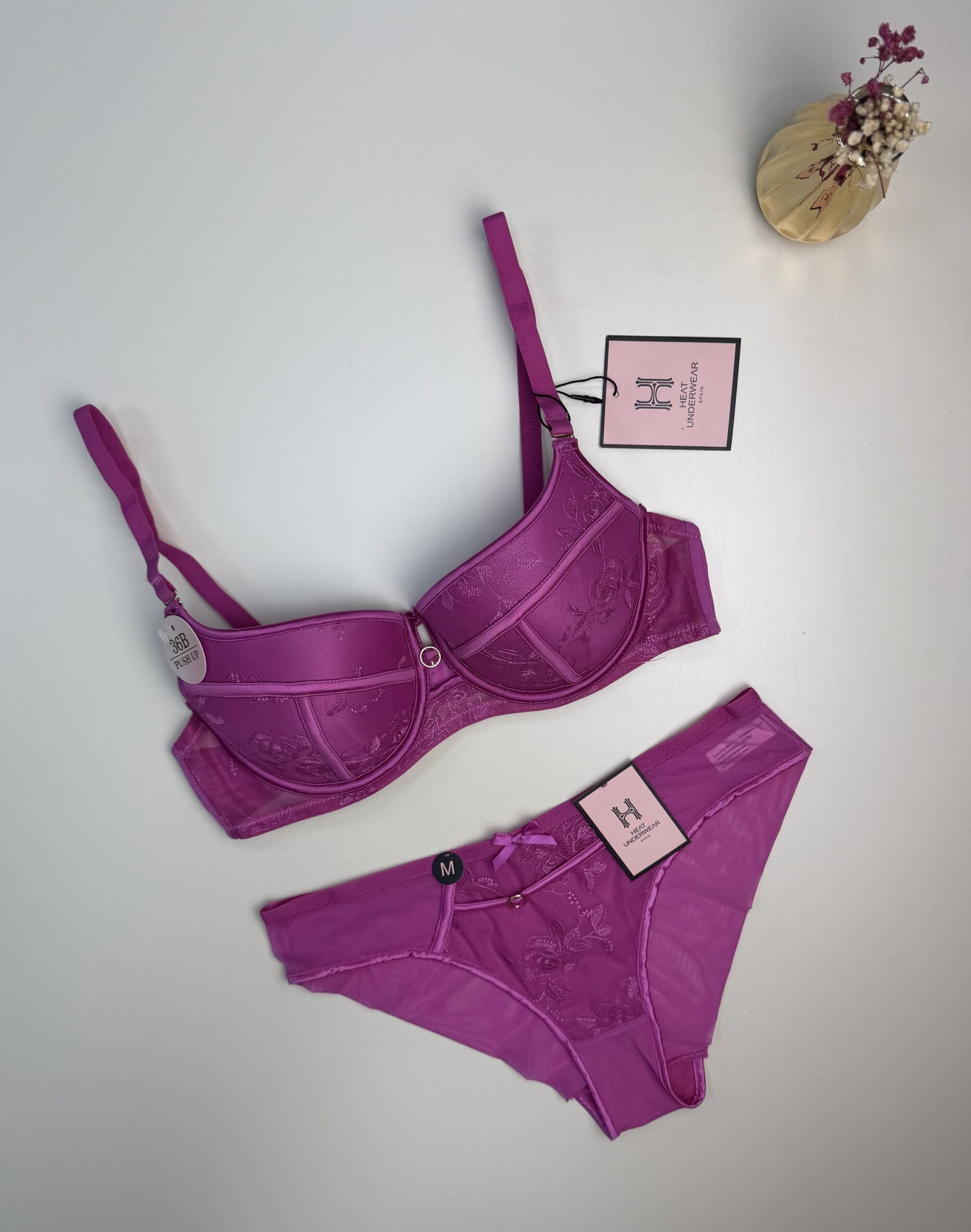 Ensemble 2 pcs H " Fushia "- Push up -