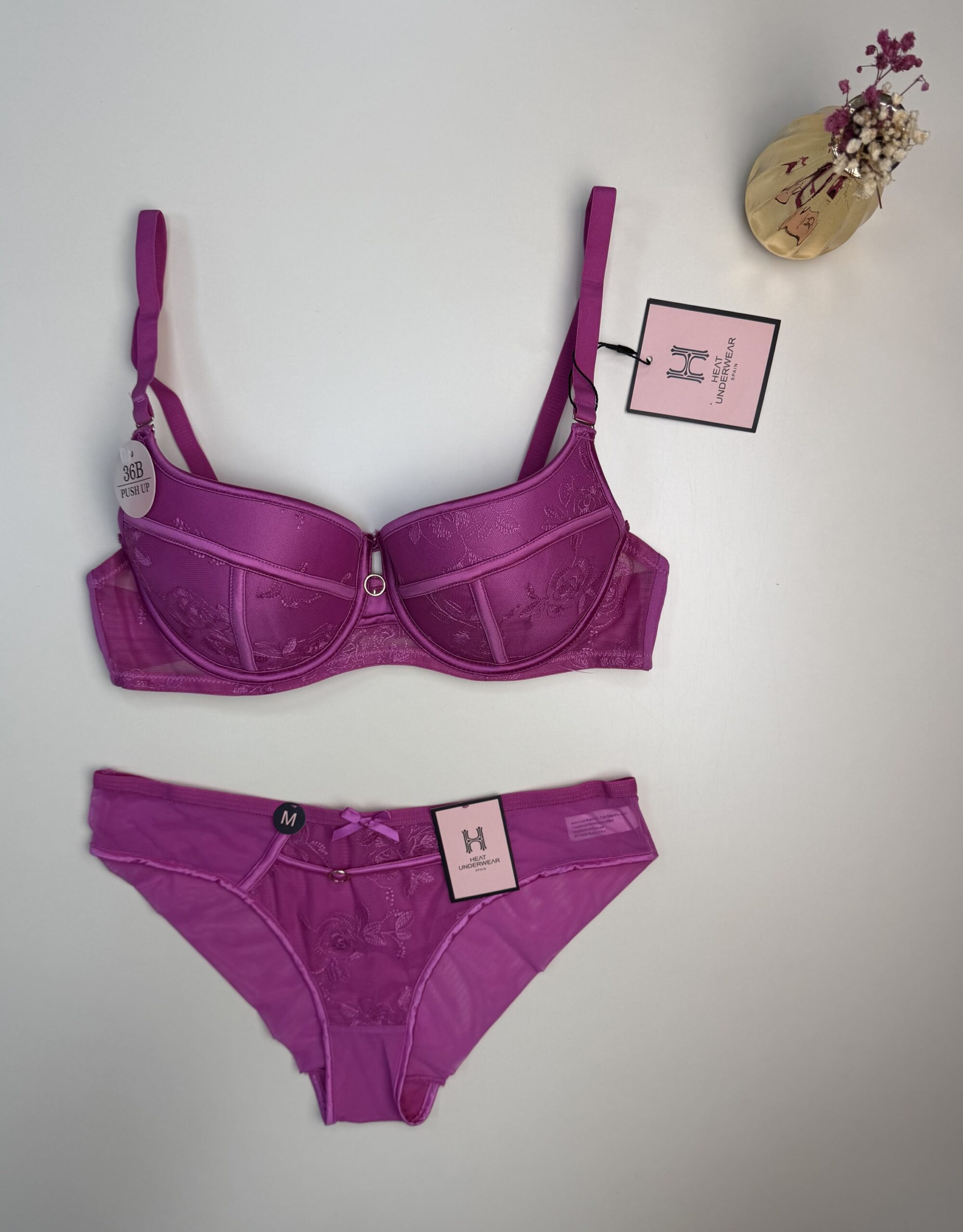 Ensemble 2 pcs H " Fushia "- Push up - – Image 3