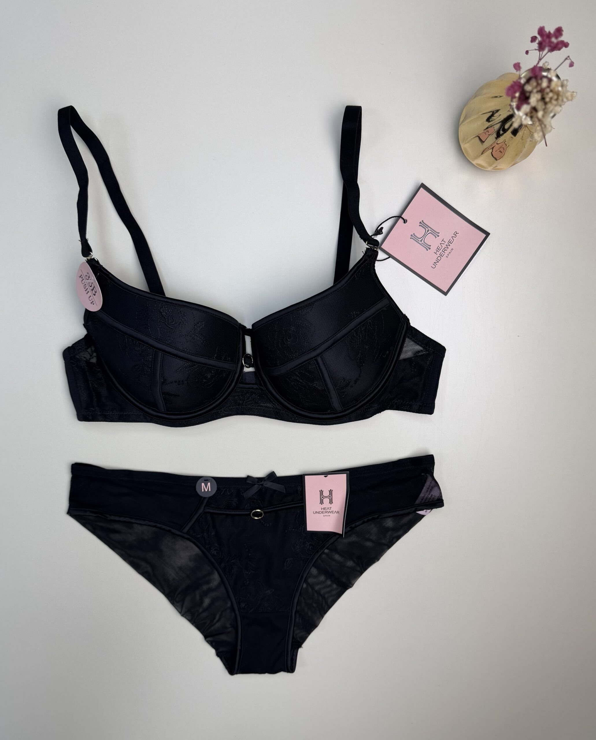 Ensemble 2 pcs H " Noir "- Push up - – Image 3