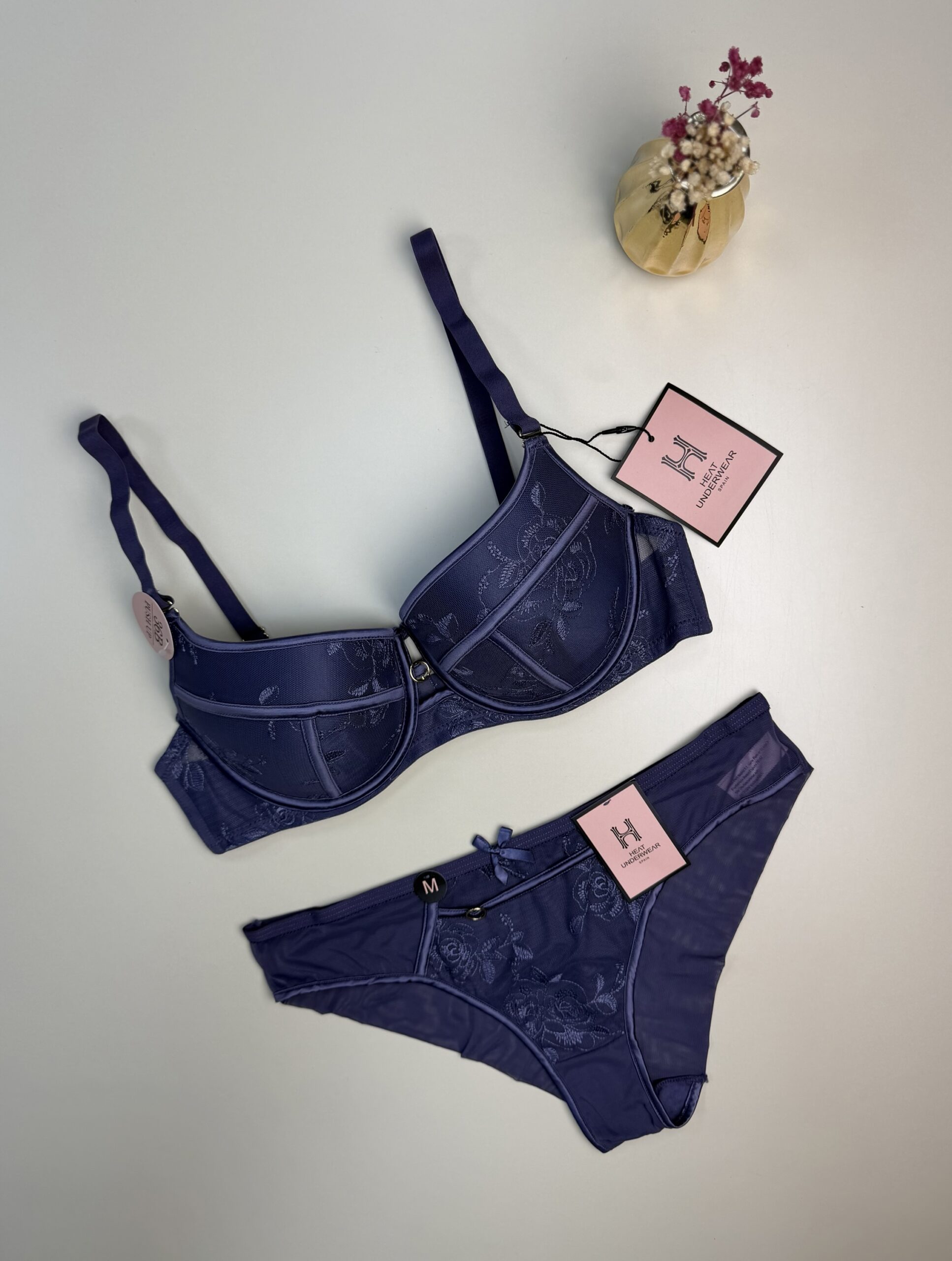 Ensemble 2 pcs H " Mauve "- Push up -