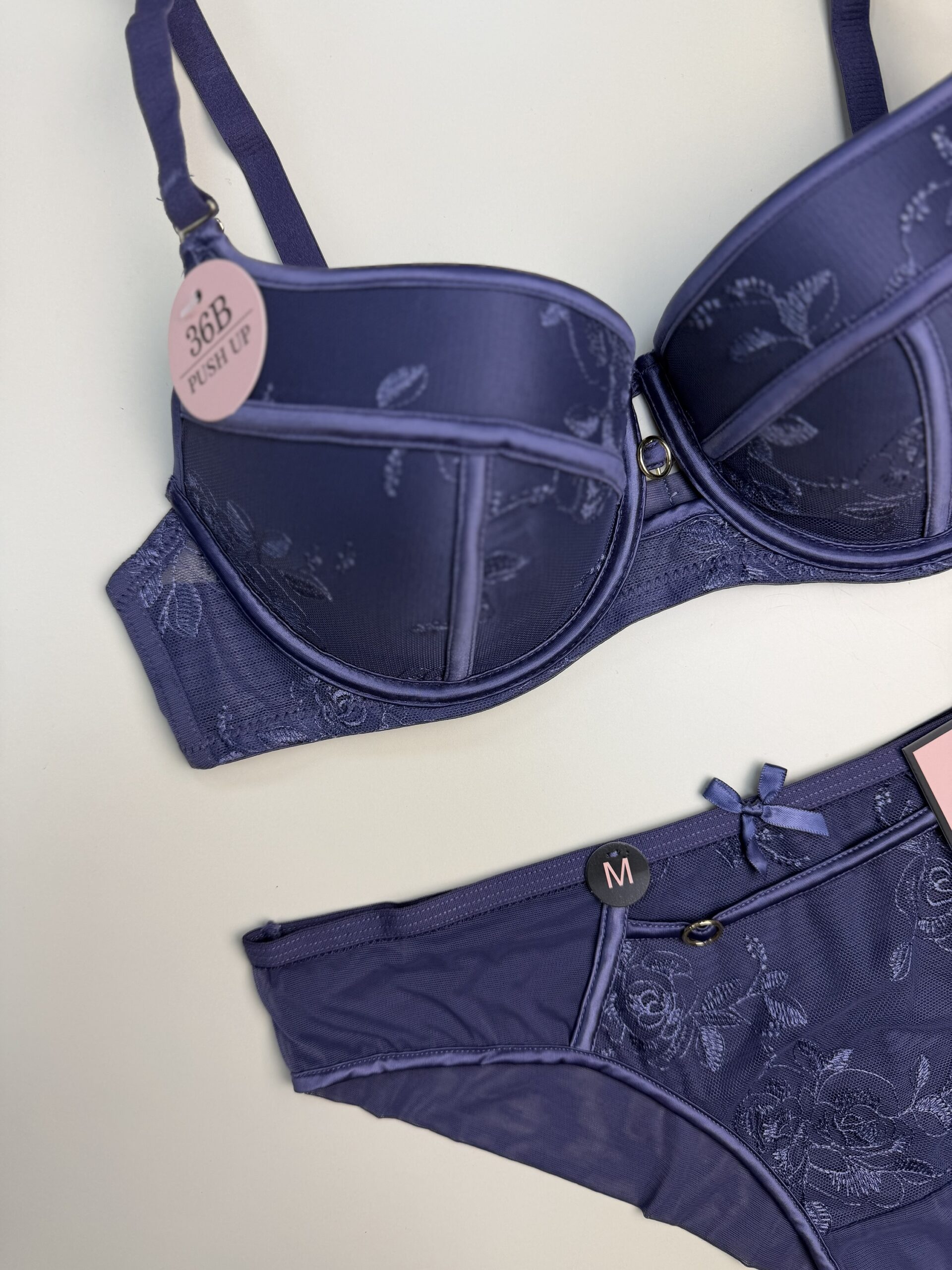 Ensemble 2 pcs H " Mauve "- Push up - – Image 3