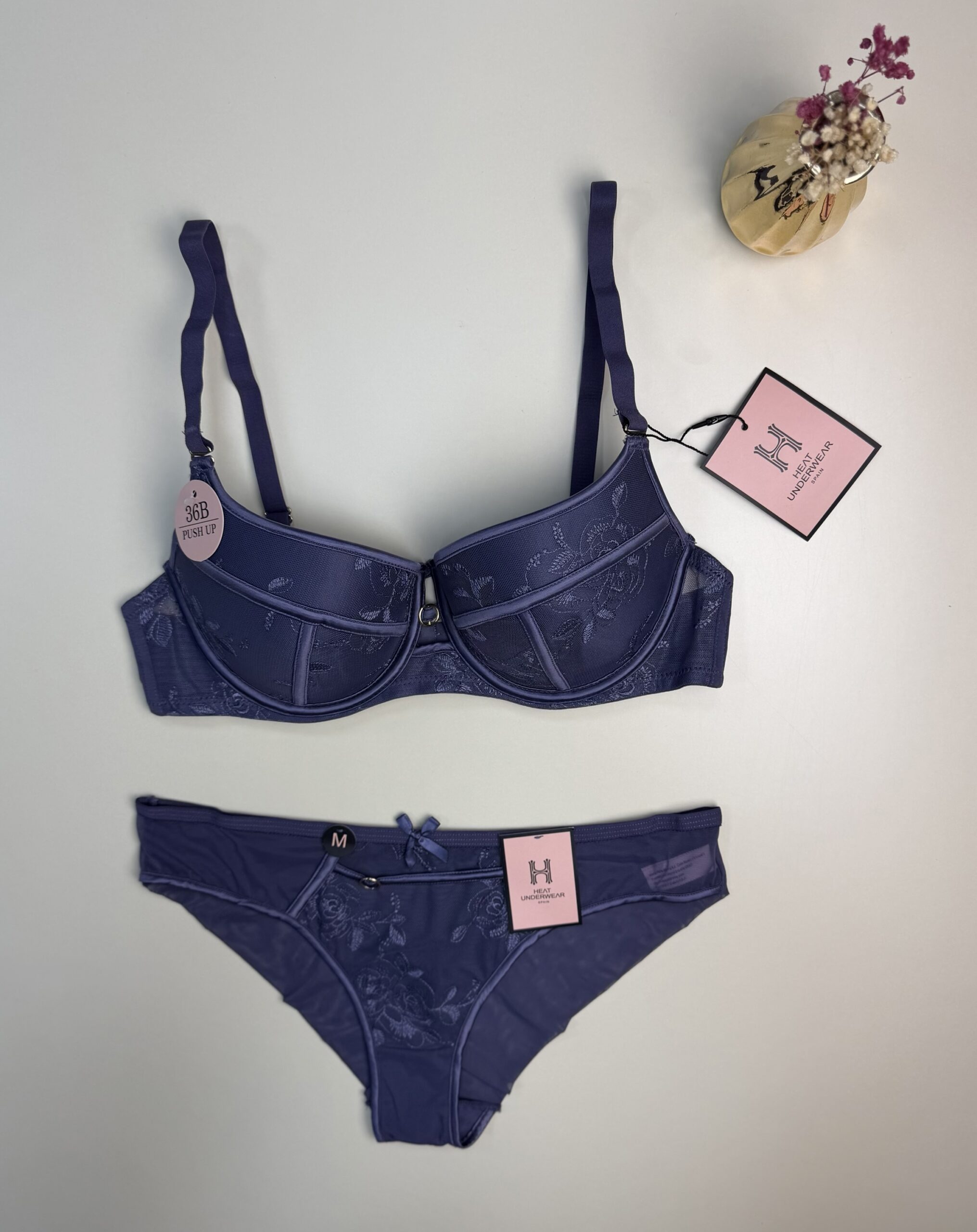 Ensemble 2 pcs H " Mauve "- Push up - – Image 4