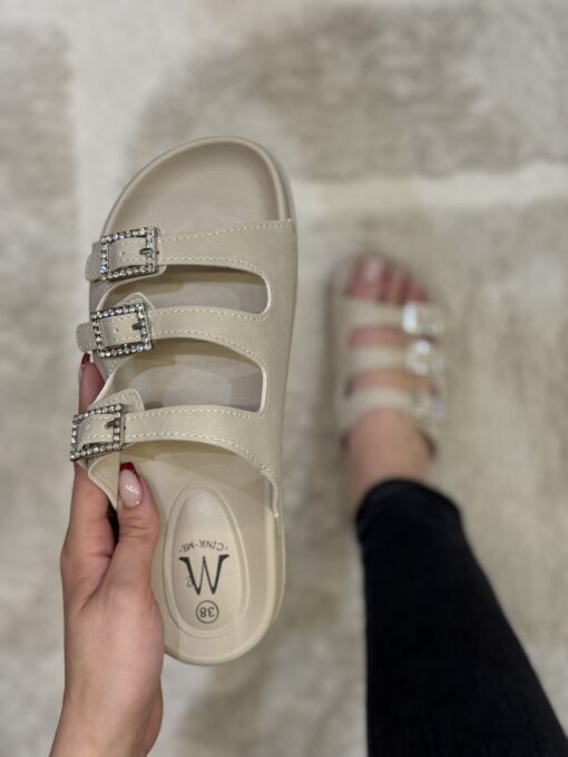 Birk strass " Beige "