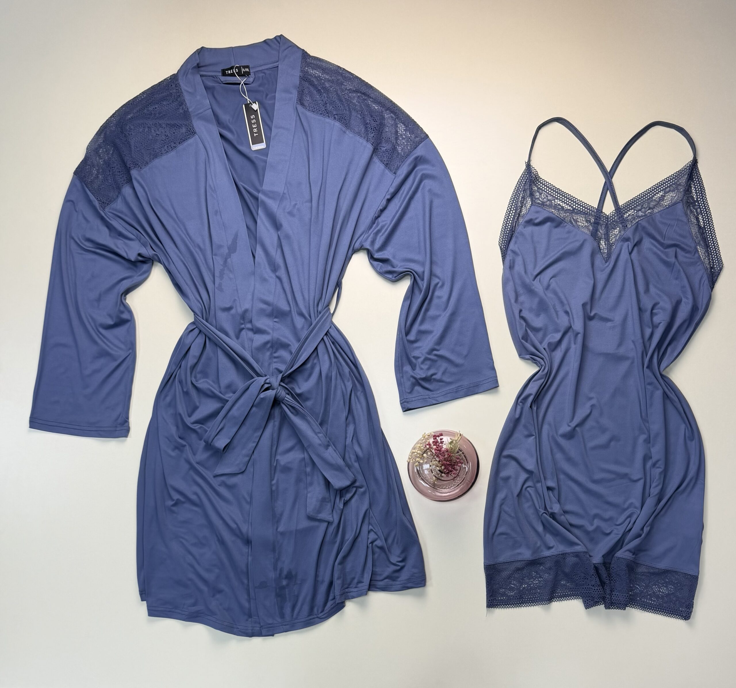 Nuisette peignoir "bleu " – Image 2