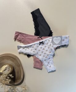 Pack de 3 culottes - Tress - en coton