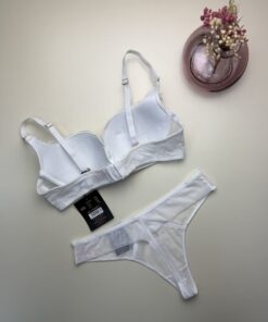 Alternative view of Ensemble 2 pcs H - Blanc -