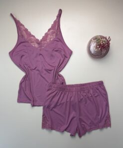 Bustier short " rose "