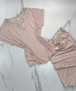 Pyjama haut demi manche - Tress - rose
