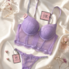 Ensemble corset H " Mauve "