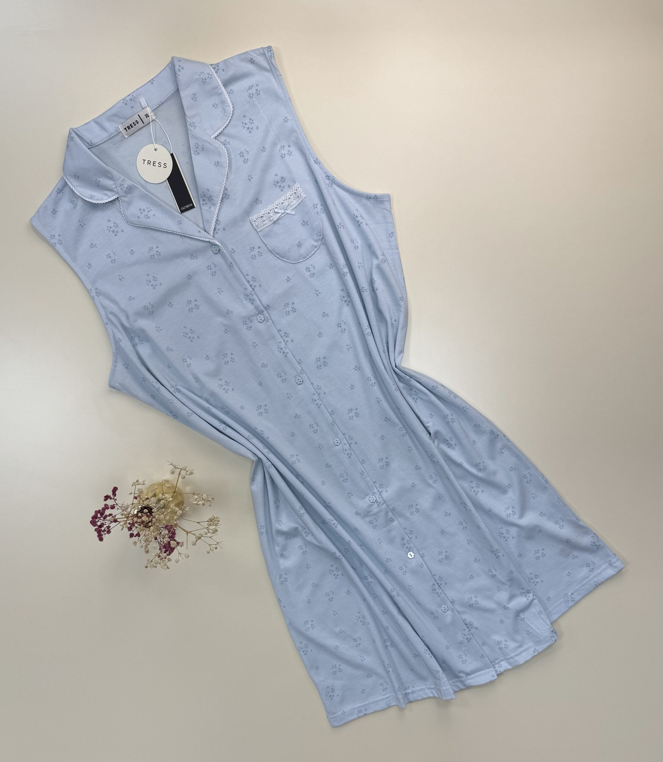 Chemise de nuit " Bleu "