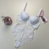 Body en dentelle Push Up - H - Blanc -