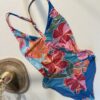 Hibiscus - Etam - 
Maillot de bain 1 pièce détail au dos à motifs