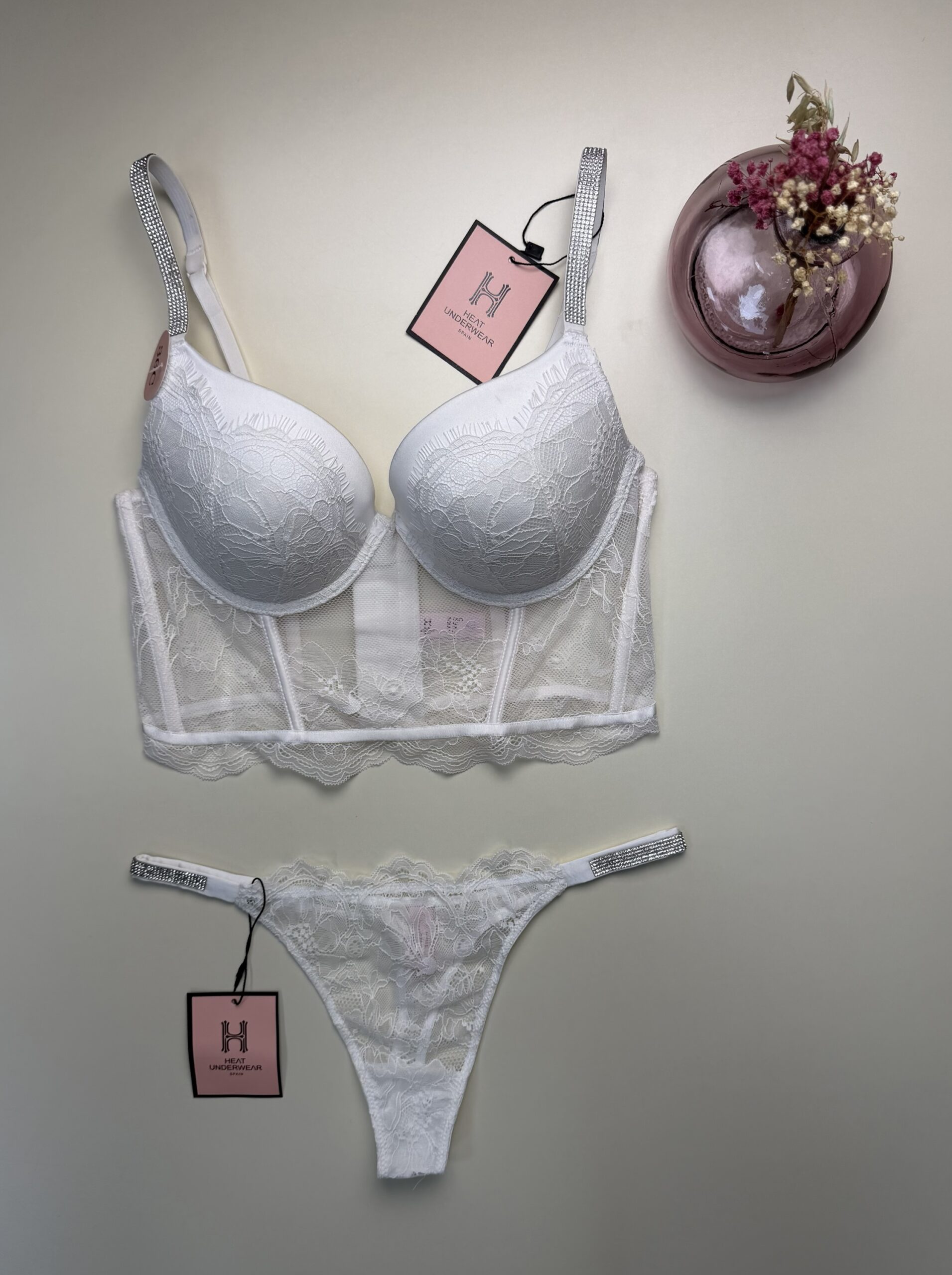 Ensemble 2 pcs corset - H - " Blanc " – Image 3