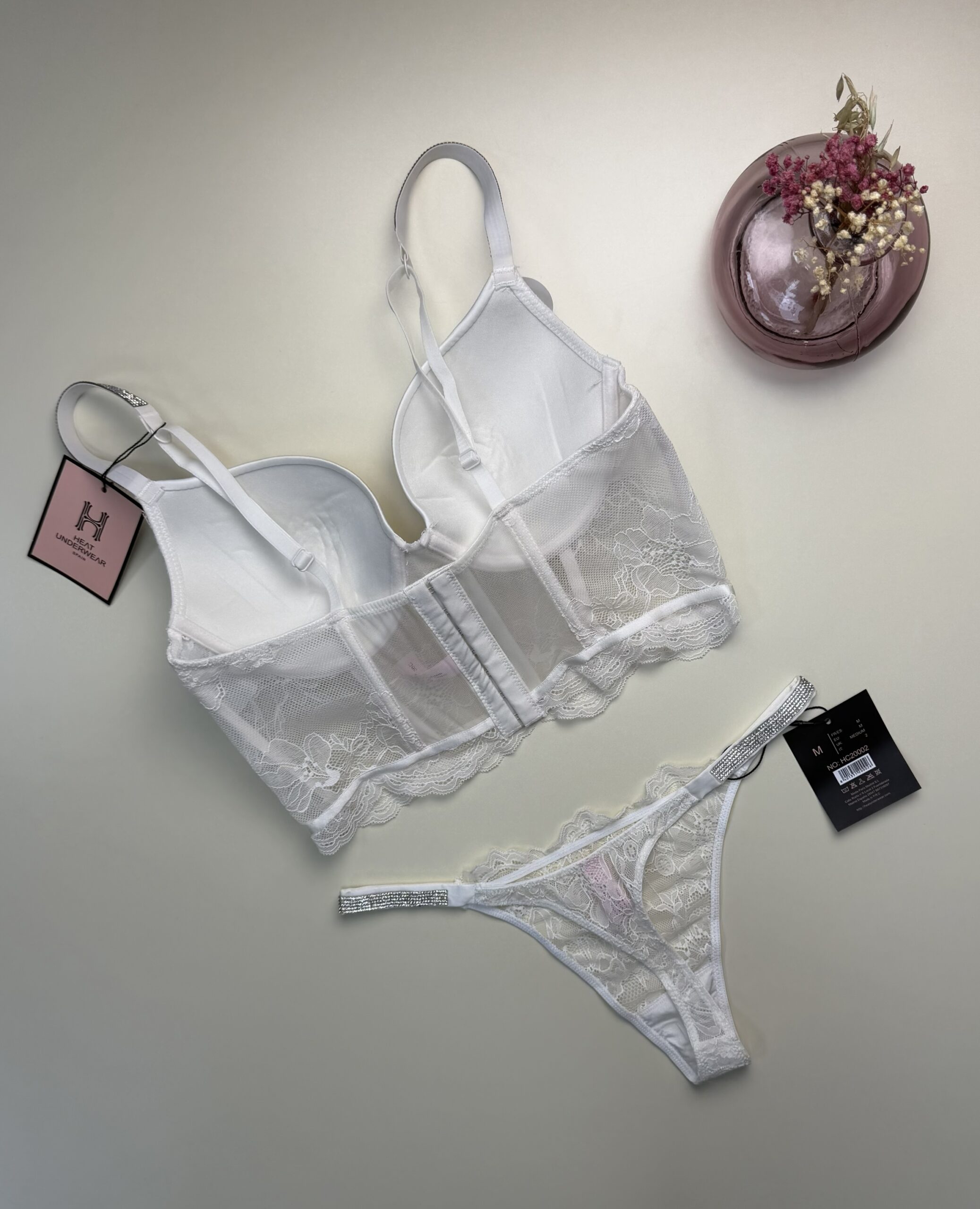 Ensemble 2 pcs corset - H - " Blanc " – Image 2