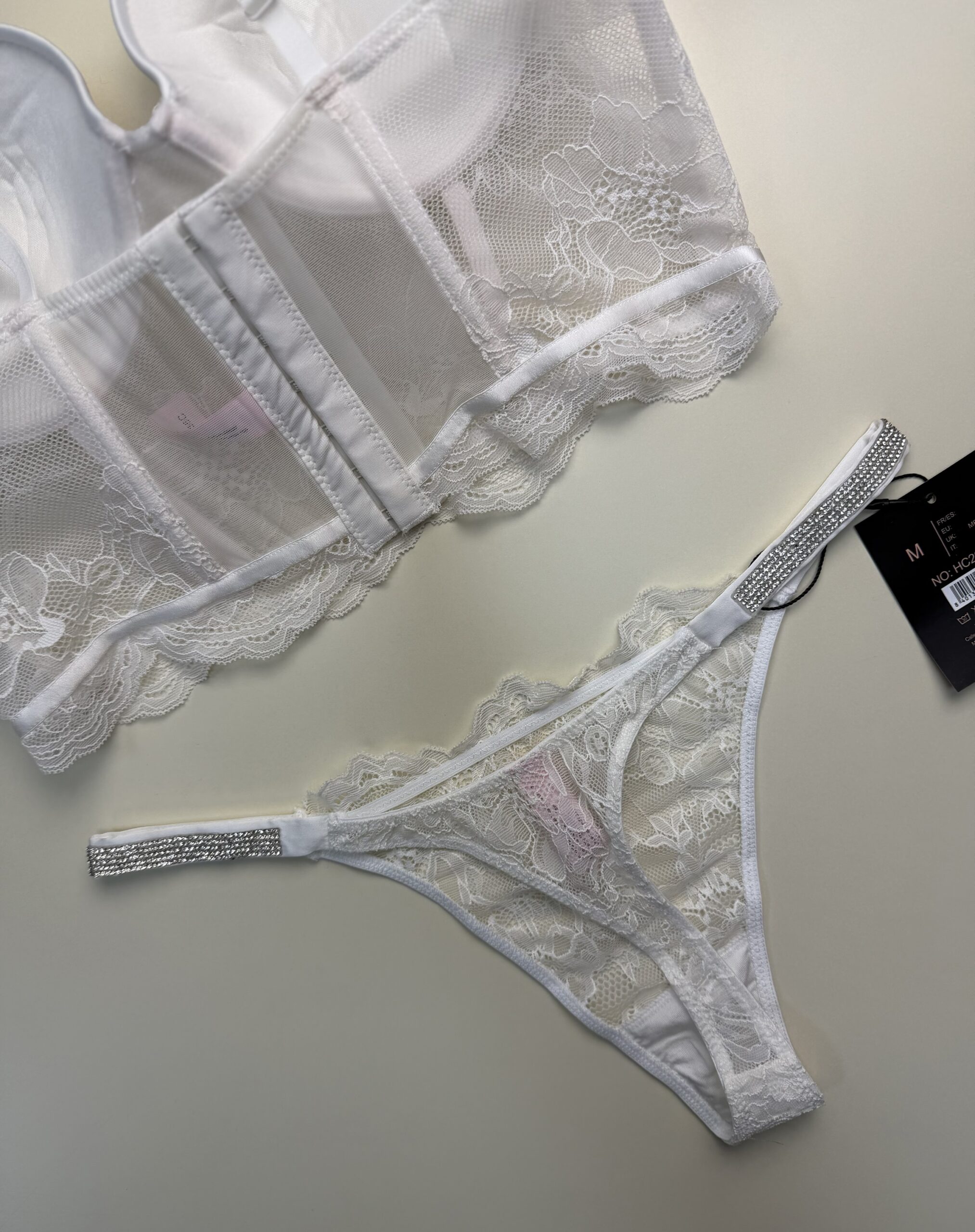 Ensemble 2 pcs corset - H - " Blanc " – Image 4