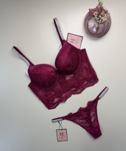 Ensemble 2 pcs H " Aubergine "