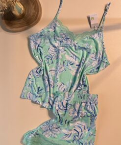 Alternative view of Pyjama short bustier - Primark - " Vert Motifs "