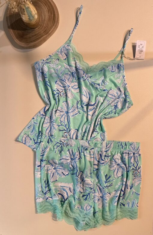 Pyjama short bustier - Primark - " Vert Motifs "