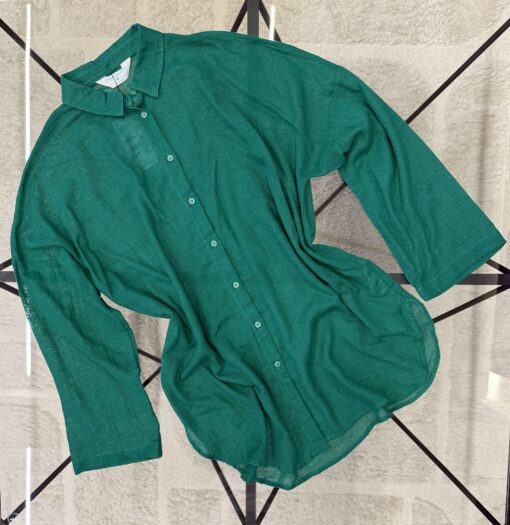 Chemise en lin primark " Vert "