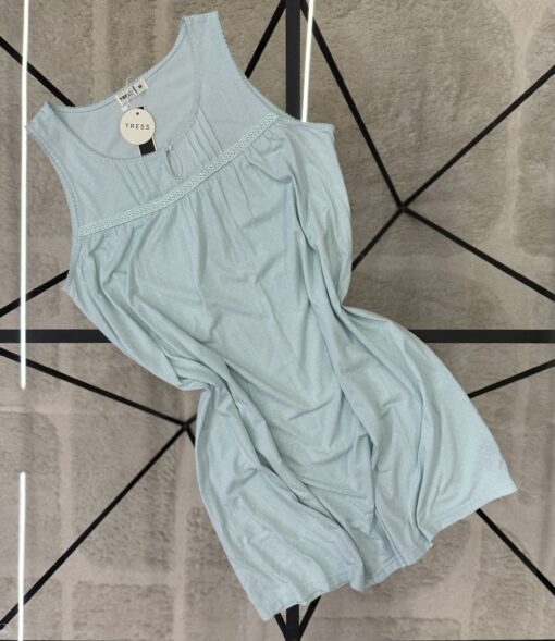 Chemise de nuit " Bleu/vert "
