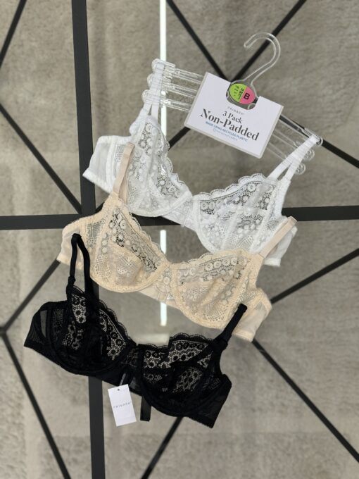 Pack 3 non padded primark