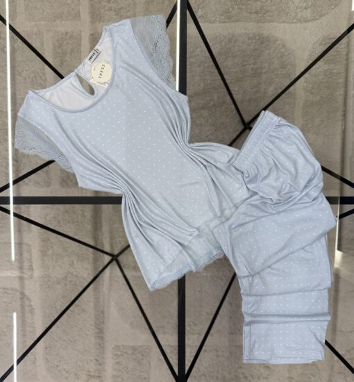 PYJAMA SANS MANCHE "bleu"