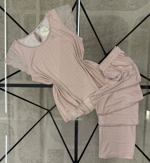 PYJAMA SANS MANCHE "rose"