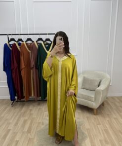 Alternative view of Robe d’hôtesse -Lella- moutarde