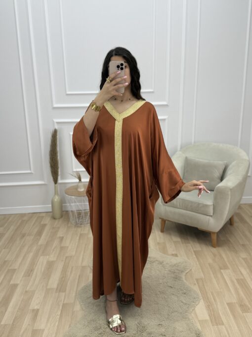 Robe d’hôtesse -Lella- brique