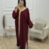 Robe d’hôtesse -Lella- aubergine