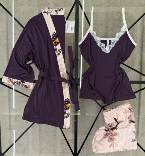 Pyjama 3 pcs " Violet  "