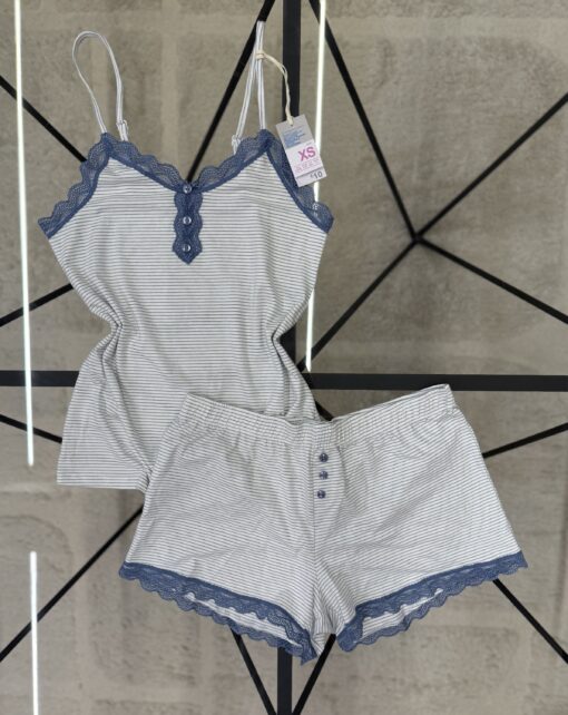 Pyjama short bustier Primark  " light blue "