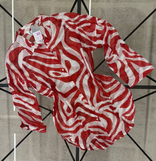Chemise en lin primark " Rouge & Blanc "