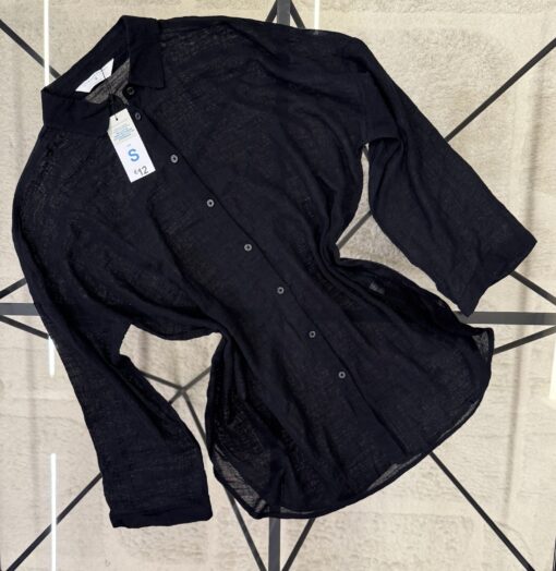 Chemise en lin primark " Noir "
