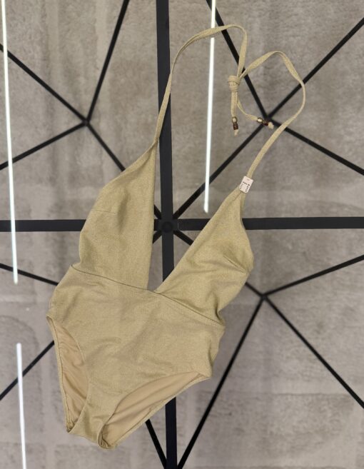 Helio - Etam - Or 
Maillot de bain 1 pièce pailleté