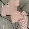 Pyjama Demi Manche Pantacourt " Rose Clair "