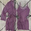 Ensemble Nuisette Peignoir " Mauve "