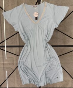 Alternative view of Chemise de nuit " Bleu "