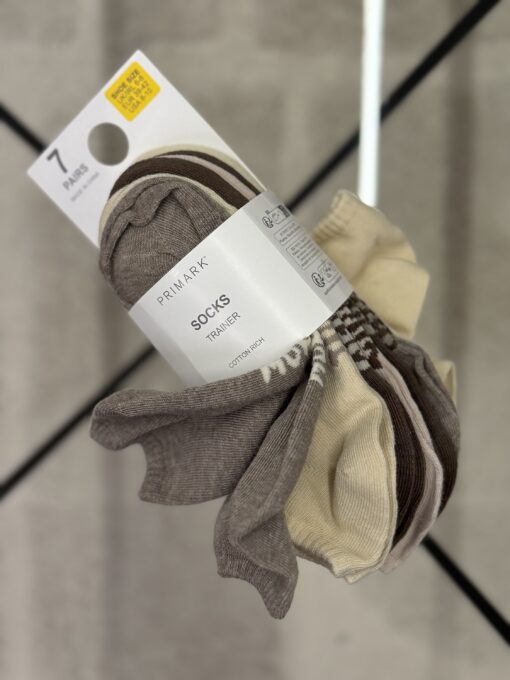 Pack de 7 chaussettes primark " Marron beige "
