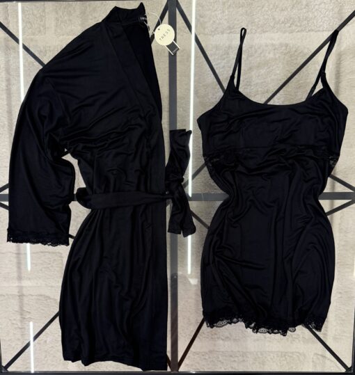 Nuisette peignoir " Noir "