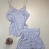 Pyjama short bustier " Bleu "