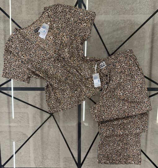 Pyjama pantalon haut demi manche primark " léopard "
