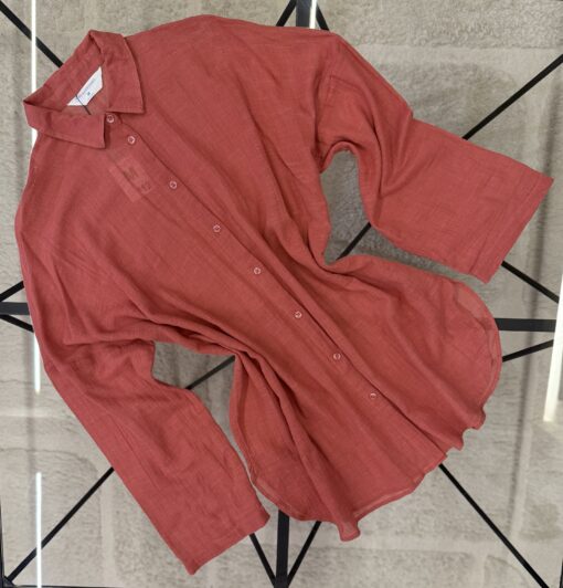 Chemise en lin primark " Bois de rose "