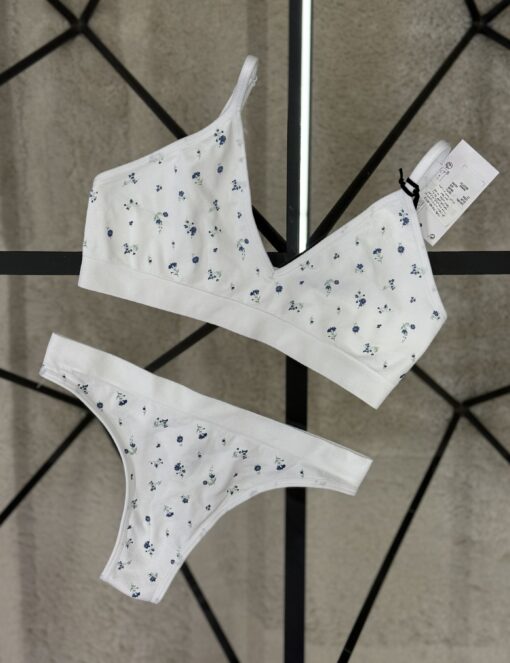 Ensemble 2 pcs primark " blanc petite fleurs "