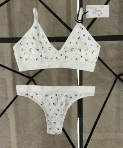 Alternative view of Ensemble 2 pcs primark " blanc petite fleurs "