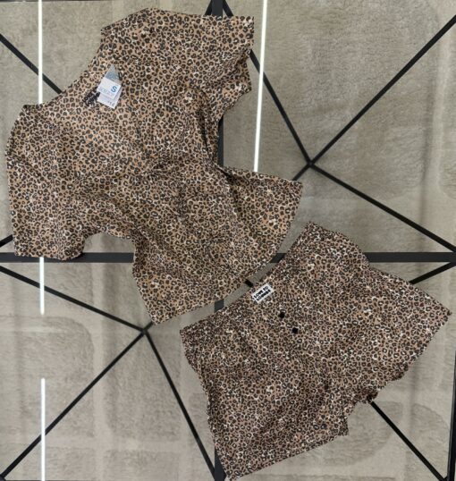 Pyjama short  haut demi manche primark " léopard "